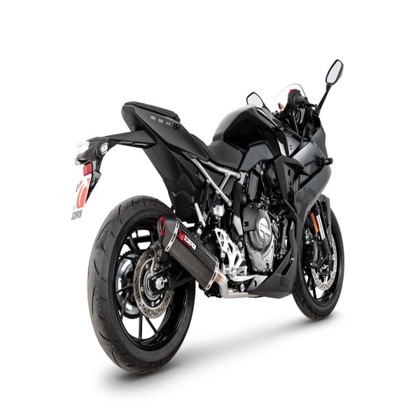 Scorpion Exhaust Suzuki GSX-8R 2024 - 2024 Serket Parallel Full System Carbon Fibre Sleeve